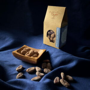 Fèves de cacao crues enrobées de Chocolat